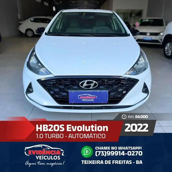 Carro Hyundai HB20S 2022 Evolution 1.0 TB Flex 12V Aut.