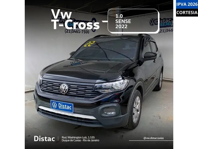 Carro Volkswagen T-Cross 2022 1.0 200 TSI Sense (Aut) (Flex)