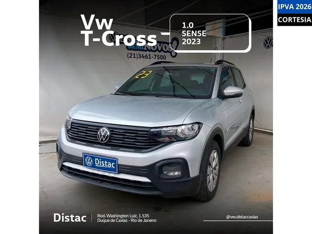 Carro Volkswagen T-Cross 2023 1.0 200 TSI Sense (Aut) (Flex)