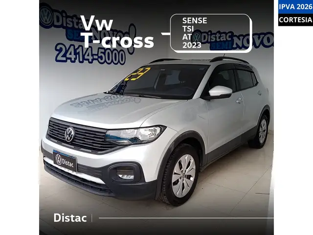 Carro Volkswagen T-Cross 2023 1.0 200 TSI Sense (Aut) (Flex)