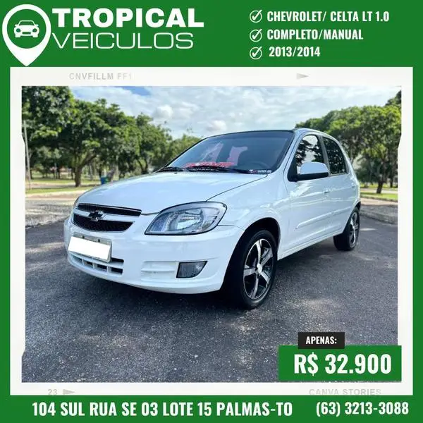 Carro Chevrolet Celta 2014 LT 1.0 (Flex)