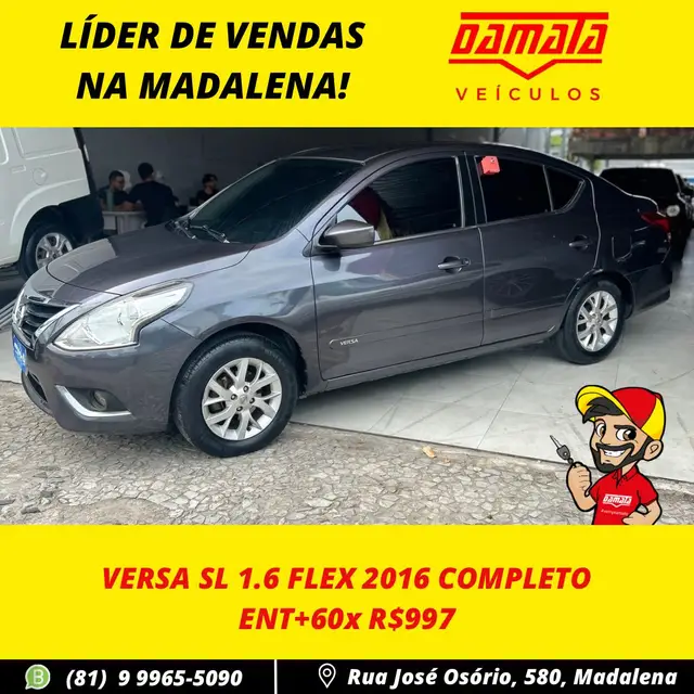 Carro Nissan Versa 2016 1.6 16V SL FlexStart (Flex)
