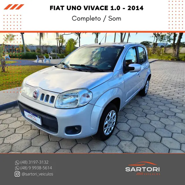 Carro Fiat Uno 2014 Vivace 1.0 8V (Flex) 2p