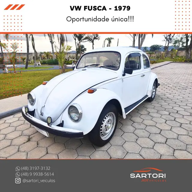 Carro Volkswagen Fusca 1979 1300