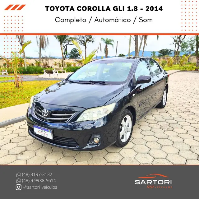 Carro Toyota Corolla 2014 Sedan 1.8 Dual VVT-i GLI (flex)