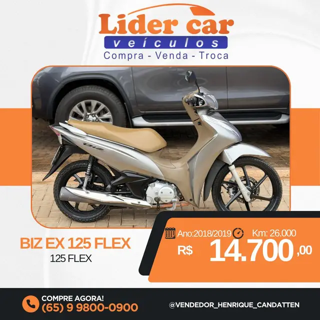 Moto Honda Biz 125i 2019 Flex