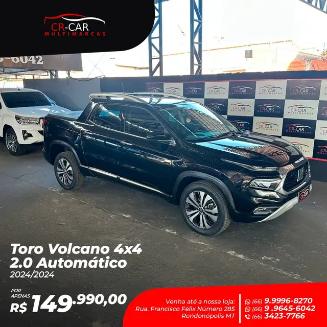 Carro Fiat Toro 2024 Volcano 2.0
