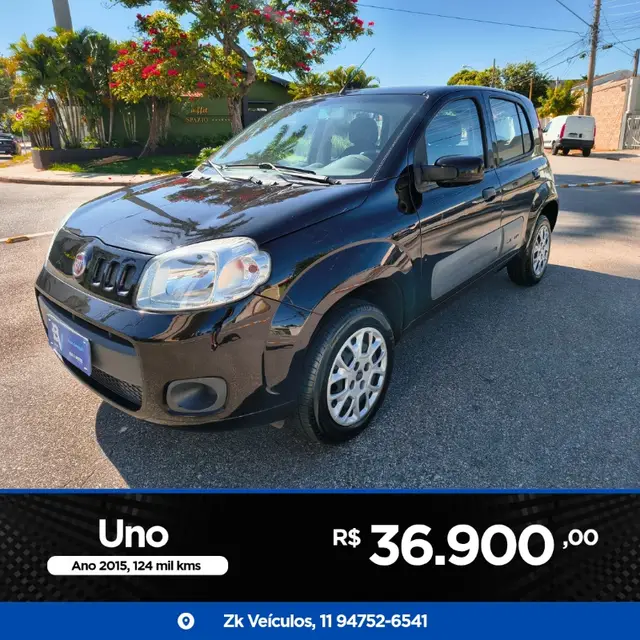 Carro Fiat Uno 2015 Vivace Italia 1.0 8V (Flex) 4p
