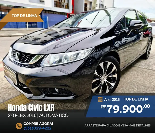 Carro Honda Civic 2016 LXR 2.0 i-VTEC (Aut) (Flex)