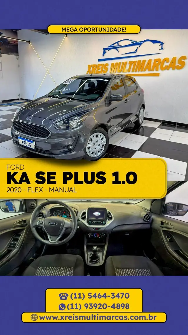 Carro Ford Ka 2020 1.0 SE Plus (Flex)