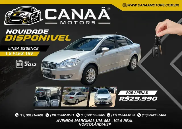Carro Fiat Linea 2012 Essence 1.8 16V (Flex)