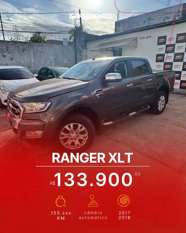 Carro Ford Ranger Cabine Dupla 2018 Ranger 3.2 XLT CD 4x4 (Aut)