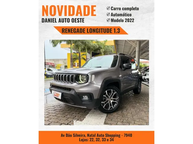 Carro Jeep Renegade 2022 Longitude 1.3 Turbo 4x2