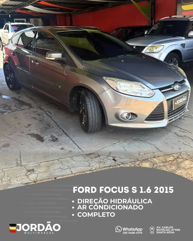 Carro Ford Focus Hatch 2015 S 1.6 16V TiVCT