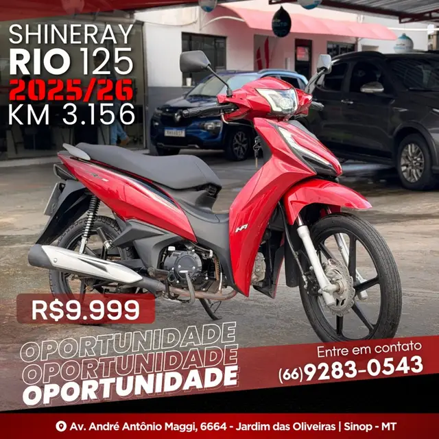 Moto Shineray Rio 125 2026 EFI