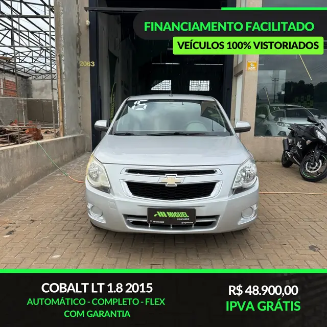 Carro Chevrolet Cobalt 2015 LT 1.8 8V (Aut) (Flex)