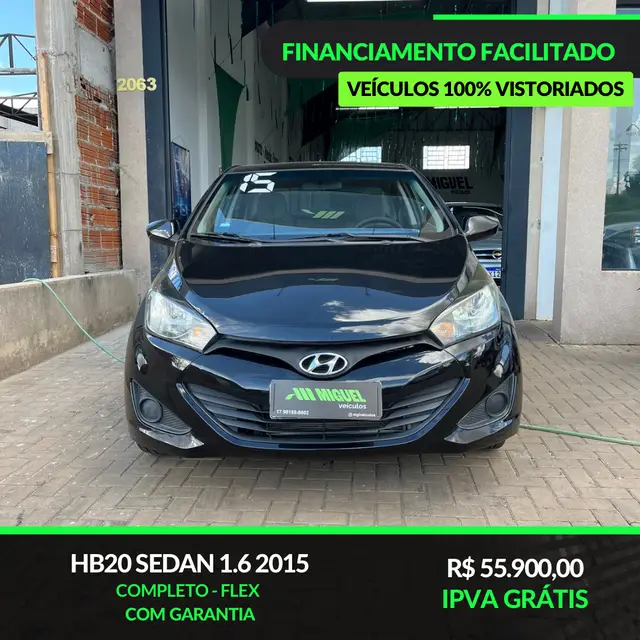 Carro Hyundai HB20S 2015 1.6 Comfort Plus (Flex)