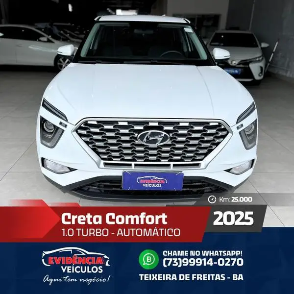 Carro Hyundai Creta 2025 Comfort 1.0 Turbo (Aut) (Flex)