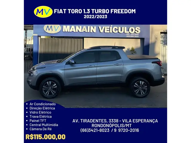 Carro Fiat Toro 2023 Freedom 1.3 turbo (Flex) (Aut)