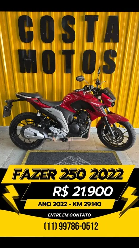 Moto Yamaha YS 250 Fazer 2022 ABS