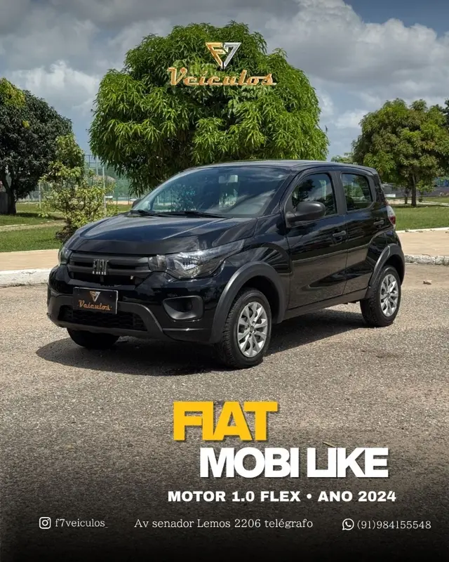 Carro Fiat Mobi 2024 Like 1.0