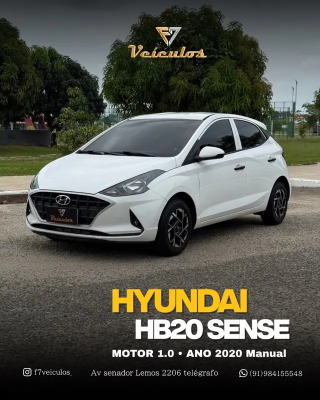 Carro Hyundai HB20 2020 1.0 Sense (Flex)
