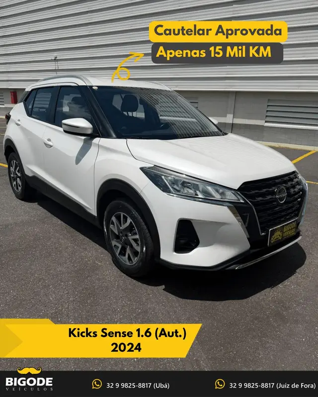 Carro Nissan Kicks 2024 Sense CVT 1.6 (Flex)
