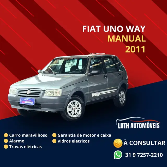 Carro Fiat Uno Mille 2011 Fire Economy Way 1.0 (Flex) 4p