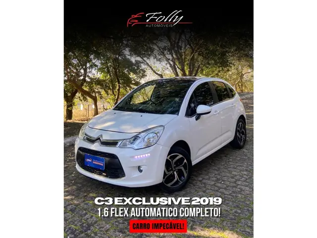 Carro Citroën C3 2019 Exclusive 1.6 VTI 120 (Flex) (Aut)