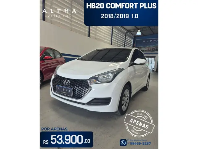Carro Hyundai HB20 2019 1.0 Comfort Plus (Flex)