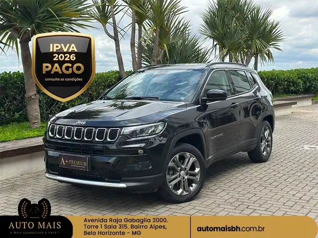 Carro Jeep Compass 2023 Longitude 1.3 T270 (Aut) (Flex)