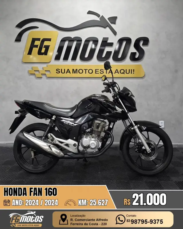 Moto Honda CG 160 2024 Fan