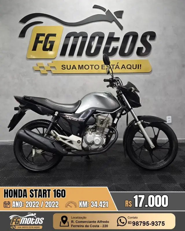 Moto Honda CG 160 2022 Start