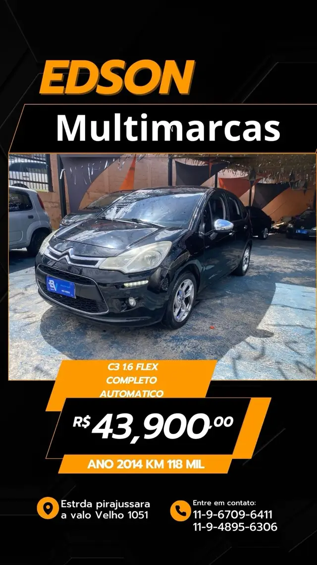 Carro Citroën C3 Picasso 2014 Exclusive BVA 1.6 VTI (Flex) (Aut)