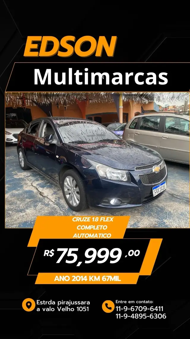 Carro Chevrolet Cruze 2014 LTZ 1.8 16V Ecotec (Aut)(Flex)