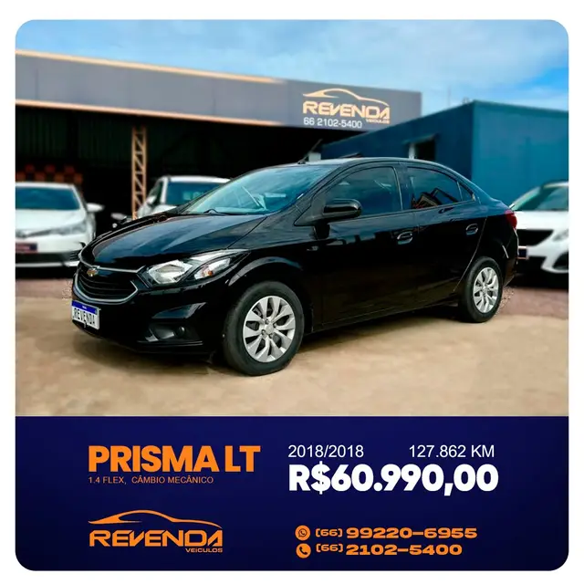 Carro Chevrolet Prisma 2018 1.4 LT SPE/4