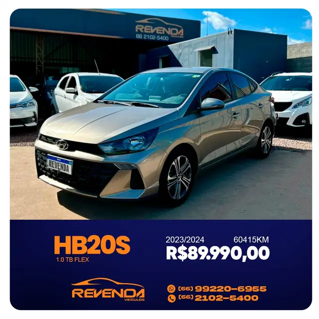 Carro Hyundai HB20S 2024 Comfort 1.0 (Flex) (Aut.)