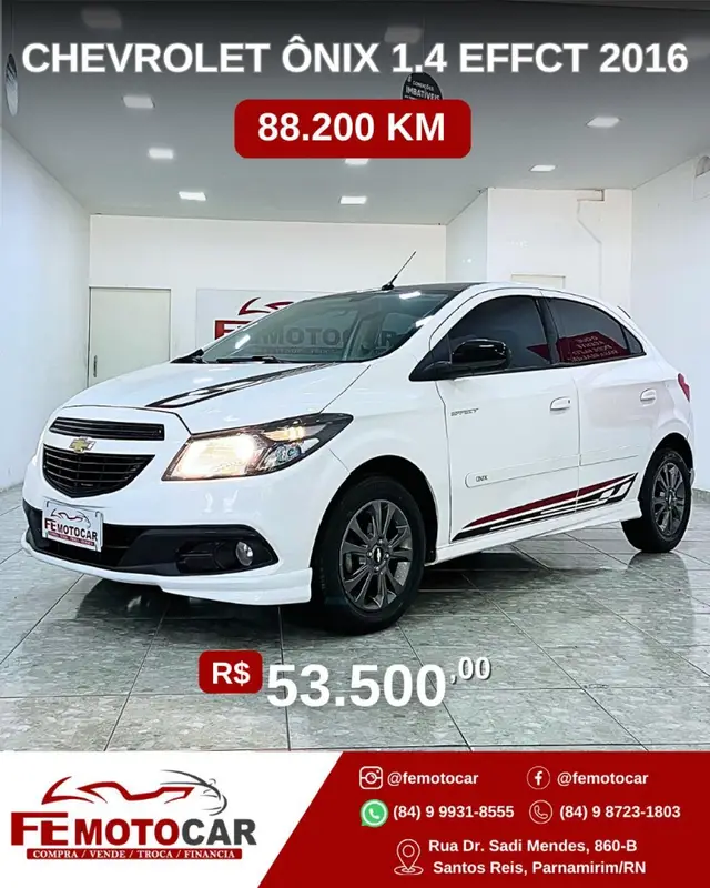 Carro Chevrolet Onix 2016 1.4 Effect SPE/4
