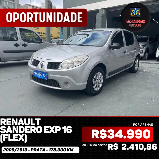 Carro Renault Sandero 2010 Expression 1.6 8V (flex)