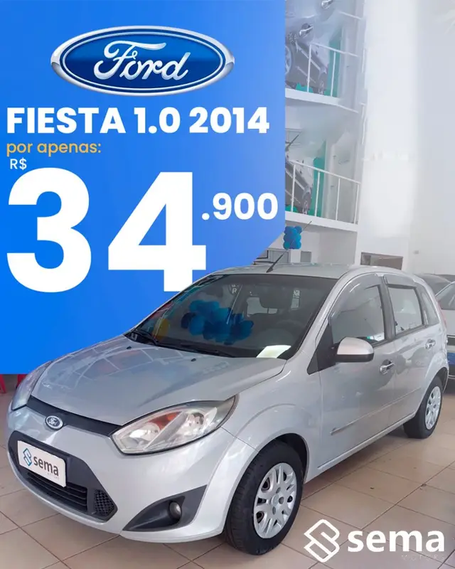 Carro Ford Fiesta Hatch 2014 S Rocam 1.0 (Flex)