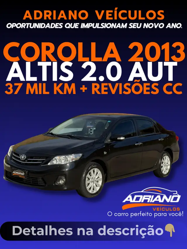 Carro Toyota Corolla 2013 2.0 Altis Multi-Drive S (Flex)