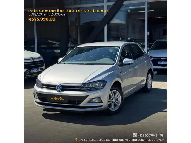 Carro Volkswagen Polo 2019 1.0 200 TSI Comfortline (Aut) (Flex)