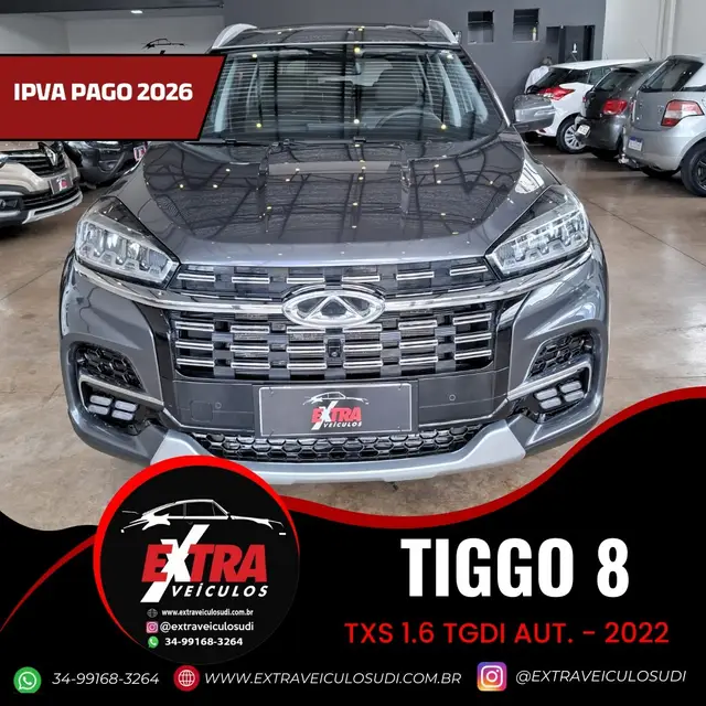Carro CAOA Chery Tiggo 8 2022 TXS 1.6 Turbo GDI