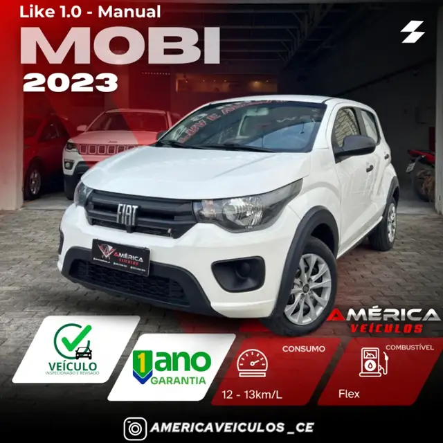 Carro Fiat Mobi 2023 Like 1.0 (Flex)