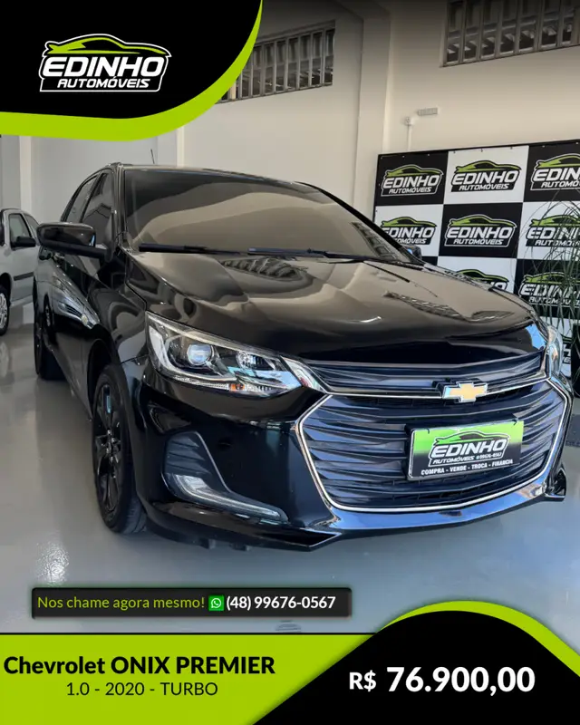 Carro Chevrolet Onix 2020 Premier 1.0 Turbo (Flex) (Aut)