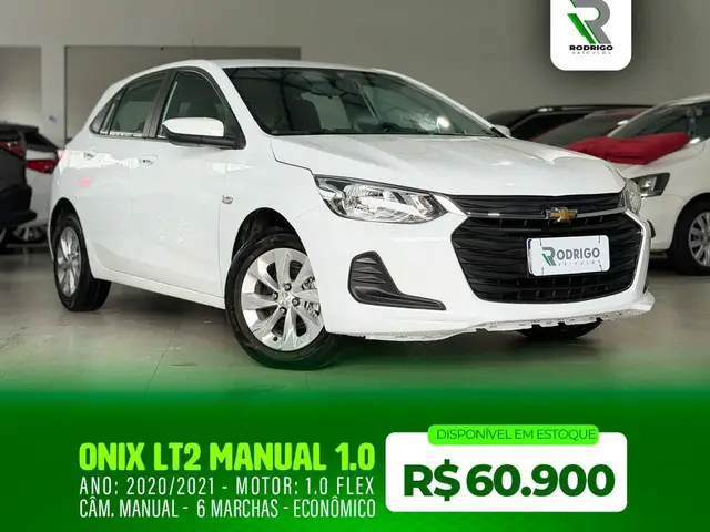 Carro Chevrolet Onix 2021 LT 1.0 (Flex)