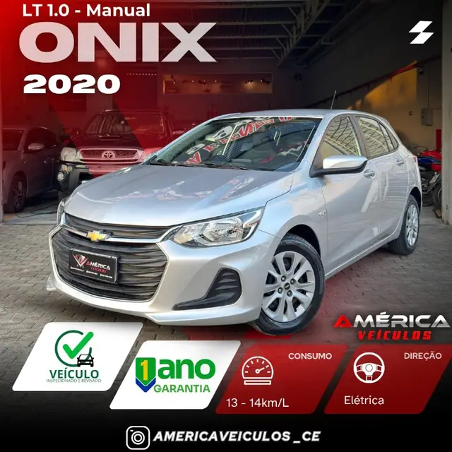 Carro Chevrolet Onix 2020 LT 1.0 (Flex)
