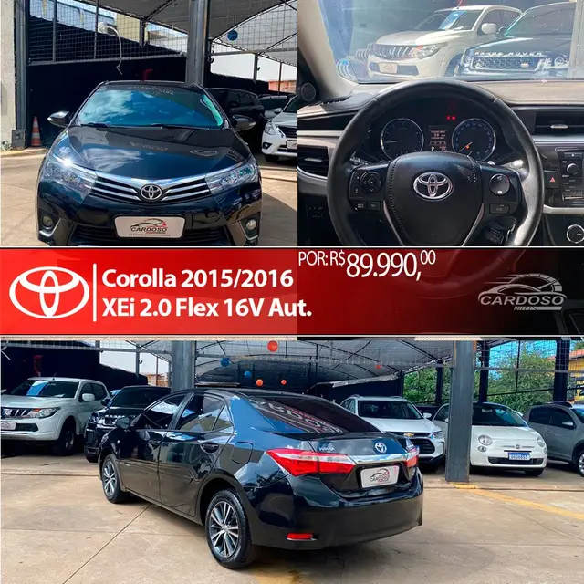 Carro Toyota Corolla 2016 2.0 XEi Multi-Drive S (Flex)