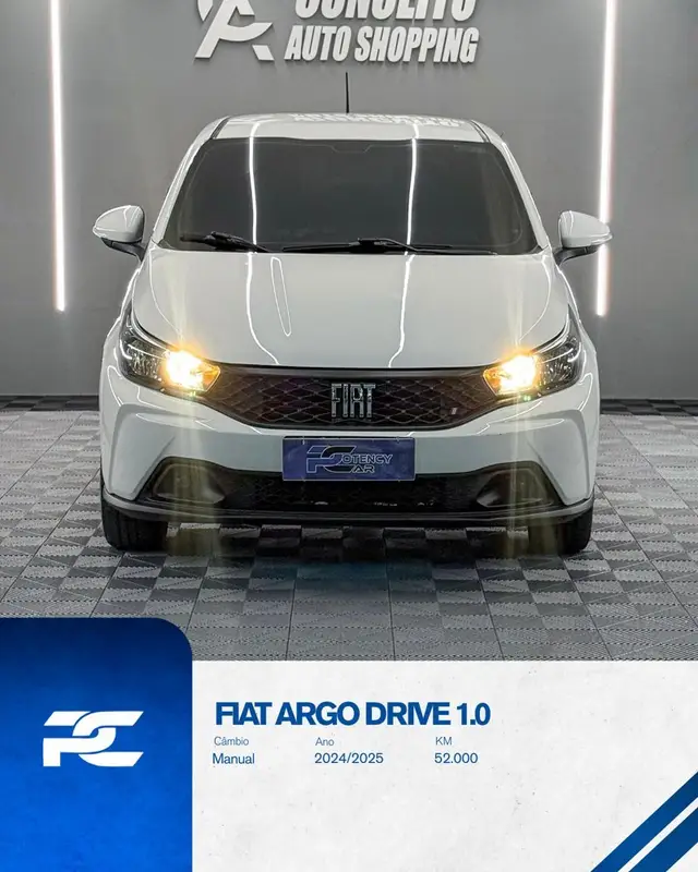 Carro Fiat Argo 2025 Drive 1.0