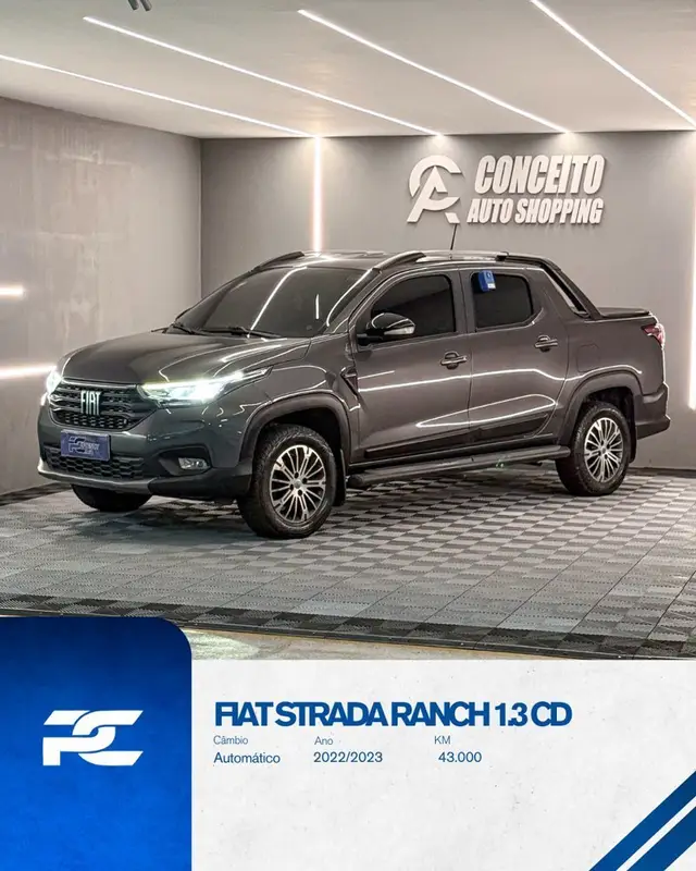 Carro Fiat Strada 2023 Ranch 1.3 Flex 8V CD Aut.